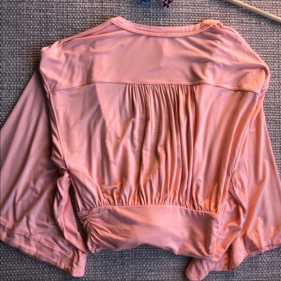 NWOT Free People long sleeve top with waist bow - Picture 5 of 8
